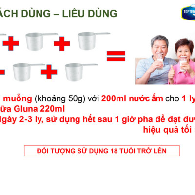Sữa tiểu đường và đái tháo đường gluna 800g TOPTEN milk MilkMilk