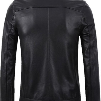 Áo Khoác Da Nam Đen Lót Lông Cao Cấp AKD22