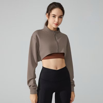 Áo khoác croptop thể thao nhanh khô - Hàng cao cấp