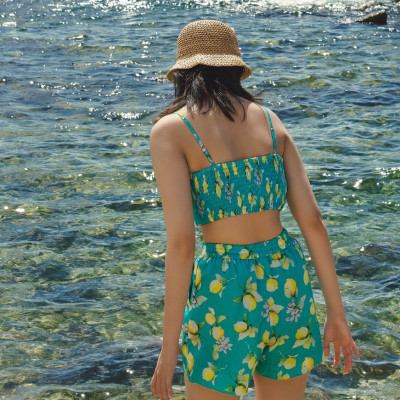 Quần Shorts Lụa Hạ Viên PAN236 thời trang thiết kế Hity