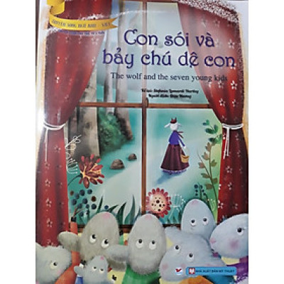 Sách - Truyện Song Ngữ Anh Việt - Con Sói Và Bảy Chú Dê Con - Tân Việt Books