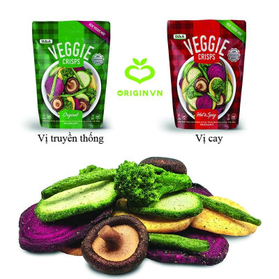 Rau củ sấy giòn vị cay DJ&A 90g