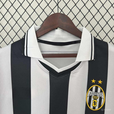 Áo Bóng Đá Retro Juventus 2001 - Sân Nhà bản cao cấp vải Cotton Polyester