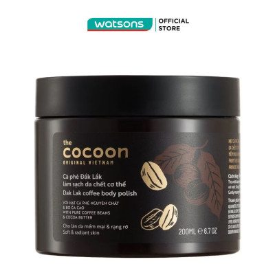 Tẩy Da Chết Cocoon Dak Lak Coffee Body Polish Từ Cà Phê Đak Lak 200ml