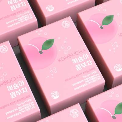 Trà Kombucha Detox Healslab Vị Đào Thơm Mát Giải Nhiệt Nhập Khẩu Hàn Quốc