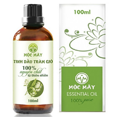 Tinh dầu Tràm Organic hữu cơ 100ml Mộc Mây - tinh dầu thiên nhiên nguyên chất 100% - dùng xông tắm ngừa cảm lạnh, giảm côn trùng cắn đốt cho Bé, Trẻ sơ sinh và Trẻ nhỏ | An toàn cho làn da nhạy cảm của Bé