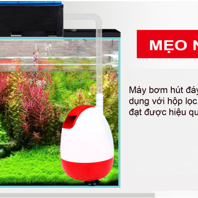 Máy bơm hút cặn đáy vệ sinh bể cá BY301 BY302 BY303 BY304 BY305 cao cấp, siêu bền, tiết kiệm điện. Bảo hành uy tín