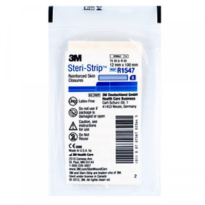 Vỉ 6 miếng dán thay chỉ khâu da 3M Steri-strip™ R1547 – 12mm x 100mm | Sản xuất tại Mỹ