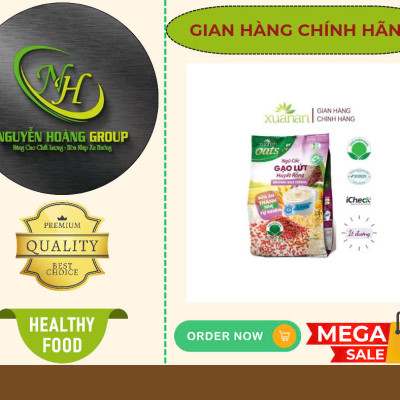 COMBO10: Gói Ngũ Cốc Gạo Lứt Huyết Rồng ít đường 400g( Tặng 1 Gói Yến Mạch)