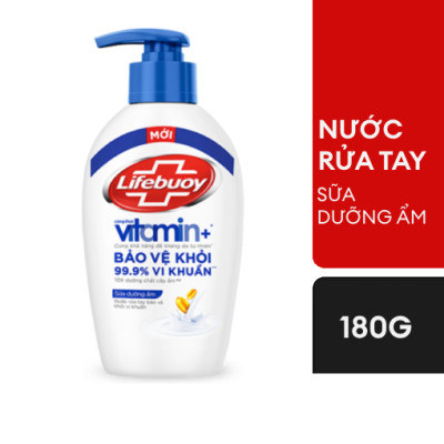 Nước rửa tay Lifebuoy Bảo vệ khỏi vi khuẩn 450gr - Sữa Dưỡng Ẩm