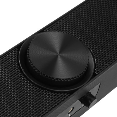 Loa máy tính Sound Bar hỗ trợ USB SADA V-198 có đèn LED cắm Mic âm thanh 3,5 mm có dây dành cho PC