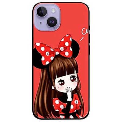 Ốp lưng dành cho Iphone 14 - Iphone 14 Plus - Iphone 14 Pro - Iphone 14 Pro Max - Cô Gái Đầm Chấm Bi