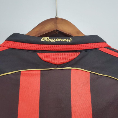 Áo Bóng Đá Retro AC Milan 2006 - Sân Nhà In Tên Kaka Số 22 bản cao cấp vải Cotton Polyester