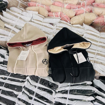 Áo khoác nỉ nỉ dệt dày túi trong xitin ngộ nghĩnh-A2123