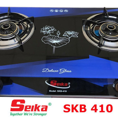 Bếp Gas Đôi Mặt Kính SEIKA (Sen Đồng) SKB410- Hàng Chính Hãng