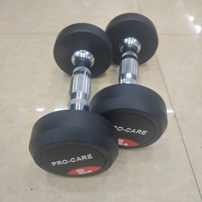 Tạ Tay Dumbbells Cao Su Lõi Sắt Pro-Care Đài Loan - Các Mức Tạ 2.5Kg, 5Kg, 7.5Kg, 10Kg (1 Cái)