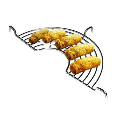 Vỉ gác chảo chiên đồ ăn cỡ to bằng inox không gỉ bền đẹp (31 x 15,5 cm)