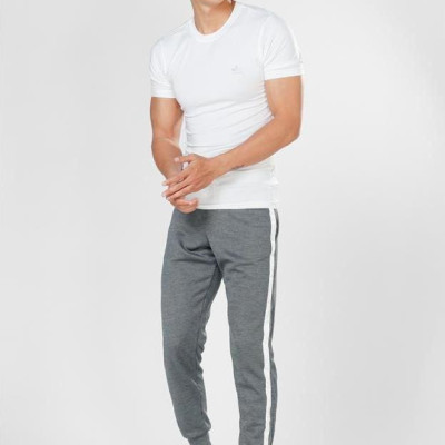 Quần Dài Jogger Nam Phối Sọc 1041 xám