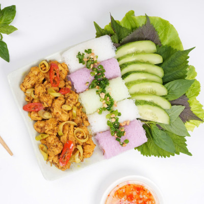 Sườn chay xào sả sớt thơm ngon đậm vị 100g Tâm Minh Foods