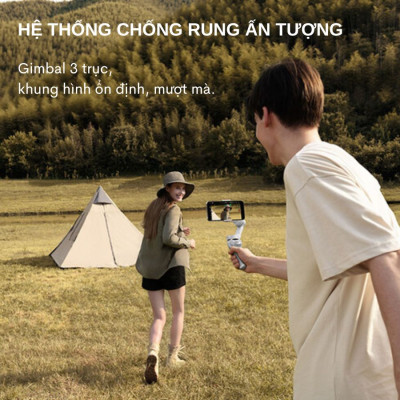 Tay cầm gimbal DJI Osmo Mobile SE - Gimbal chống rung điện thoại ổn định mượt mà với 3 trục, tính năng active track phiên bản nâng cấp - Hàng chính hãng