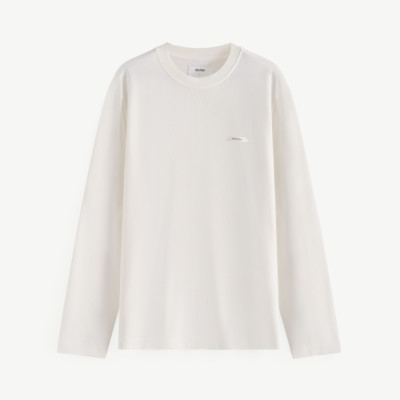 Áo thun tay dài ROUTINE màu trắng . Regular - 10F24TSL041 | LASTORE MENSWEAR