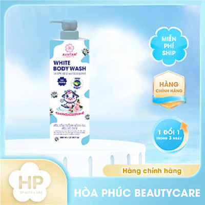 Sữa Tắm Trắng Sáng Da Sữa Bò Tươi Avatar White Body Wash 800 mL (2 loại)
