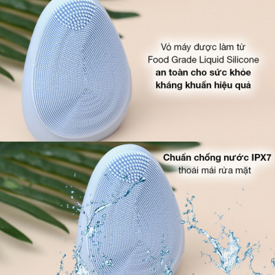 Máy Rửa Mặt Emmié Premium Facial Cleansing Brush Làm Sạch Sâu Bảo Hành 12 Tháng - Hàng Chính Hãng