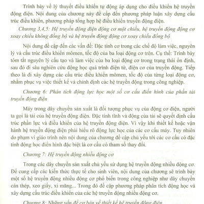Truyền Động Điện (Dùng Cho Kỹ Sư, Sinh Viên Ngành Kỹ Thuật Điện, Kỹ Thuật Điều Khiển Và Tự Động Hóa)