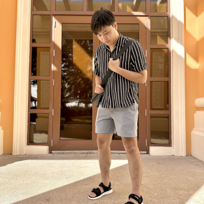 Giày Sandal Nam Nữ Unisex The BiLy Quai Ngang Dây Dù Đế Phylon Siêu Êm Nhẹ Màu Xám-BL10