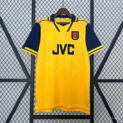 Áo Bóng Đá Retro Arsenal 1996 - Sân Khách bản cao cấp vải Cotton Polyester