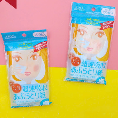 Giấy Thấm Dầu Nhanh Kose Softymo Quick Oil Off Sheet (150 Miếng)