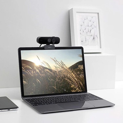 Rapoo C280 Webcam 2K HD Với USB2.0 Với Nắp Đậy Camera Có Thể Xoay Mic - Hàng Chính Hãng