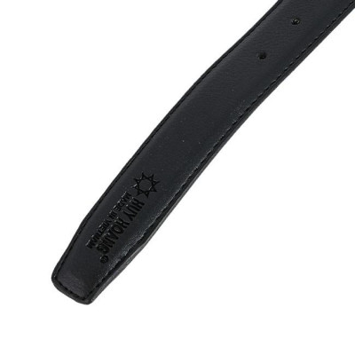 Thắt lưng nữ Huy Hoàng 3 phân may viền màu đen HC5002