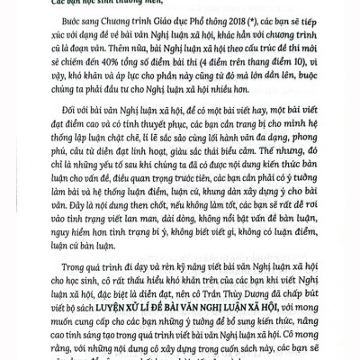 Sách - Luyện xử lý đề Bài văn nghị luận xã hội - Tập 1 (Cô Trần Thùy Dương)