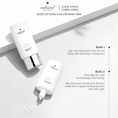 Kem Chống Nắng Sakura Physical Daily Defense SPF 50+ PA ++++ (60g)