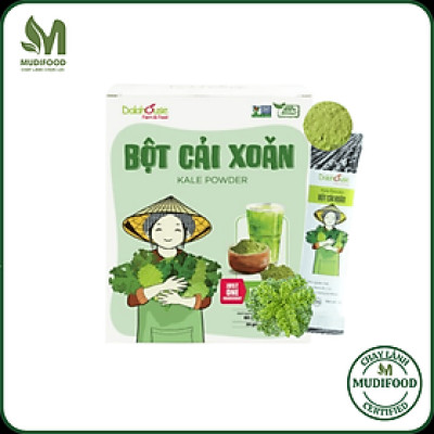 Bột Cải Xoăn (Kale) Hữu Cơ Nguyên Chất Sấy Lạnh Dalahouse - Tốt Cho Tim Mạch, Cải Thiện Thị Lực, Giúp Xương Chắc Khỏe, Cải Thiện Hệ Miễn Dịch, Tốt Cho Não Bộ, Hỗ Trợ Quá Trình Mang Thai, Giảm Cân, Chống Oxy Hóa, Đẹp Da