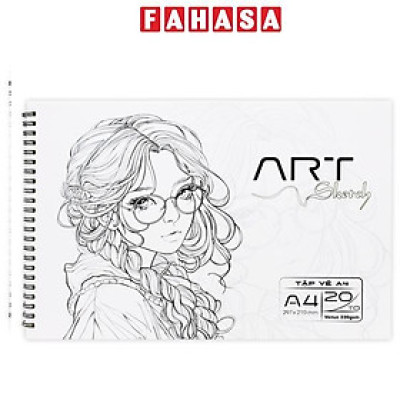 Tập Vẽ Lò Xo Art Sketch A4 - 40 Trang 220gsm - The Sun 03
