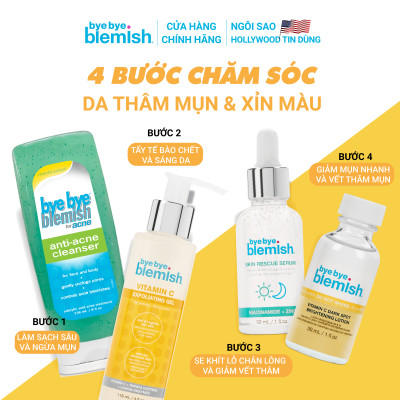 Gel tẩy tế bào chết Vitamin C ngừa mụn và làm sáng da Bye Bye Blemish Vitamin C Exfoliating Gel 118ml