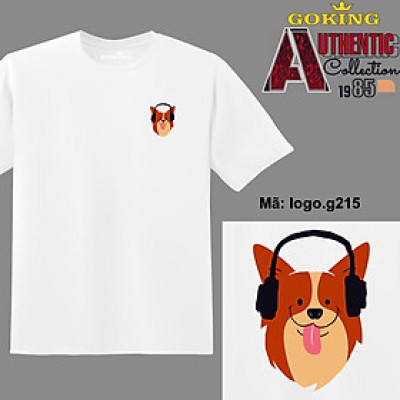 The Dog, mã logo.g215. Áo thun nam nữ in logo đẹp. Áo phông GOKING hàng hiệu, quà tặng cao cấp cho gia đình, cặp đôi, lớp nhóm, doanh nghiệp