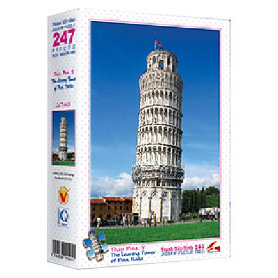 Tranh xếp Hình Tia Sáng Tháp Pisa Italy (247 Mảnh Ghép)