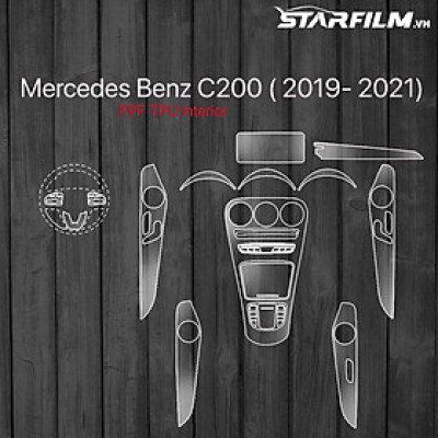 Mercedes Benz C200 2019-2021 PPF TPU nội thất chống xước tự hồi phục STARFILM