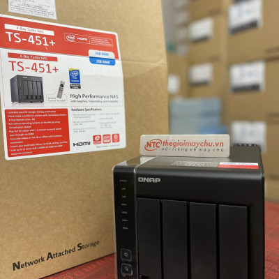 Thiết bị lưu trữ QNAP TS-451+-2G- Hàng chính hãng