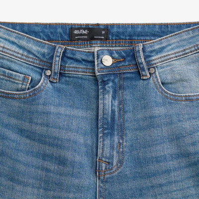 Quần Jeans Nam Ống Ôm Wash Form Slim Cropped - ROUTINE 10F25DPA060