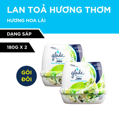 Bộ đôi Sáp Thơm GLADE  Hương Hoa Lài 180gx2