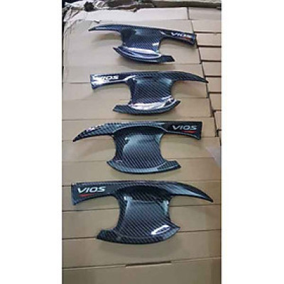 Bộ 4 Ốp Hõm Cửa Dành Cho Xe Ô Tô Vios 2019 2020 Vân Cacbon