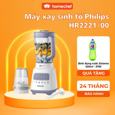 Máy xay sinh tố Philips để bàn HR2221, công suất 700W, bảo hành 2 năm | Hàng chính hãng