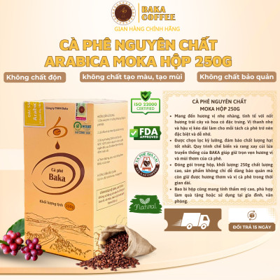 Cà Phê Nguyên Chất Baka - Moka (Hộp 250g)