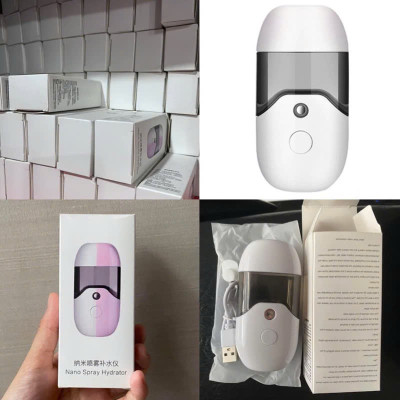 MÁy phun sương nano mini cầm tay dễ thương ( giao mẫu ngẫu nhiên) Chăm Sóc Và Làm Mát Da Mặt (BẬT: BẤM NÚT 2 LẦN)