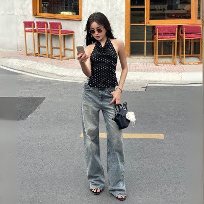 Quần Jean Ống Rộng Classic Carolina Blue Aaa Jeans