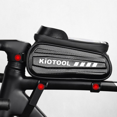 Túi treo sườn xe đạp vỏ cứng chống nước Kiotool đựng điện thoại